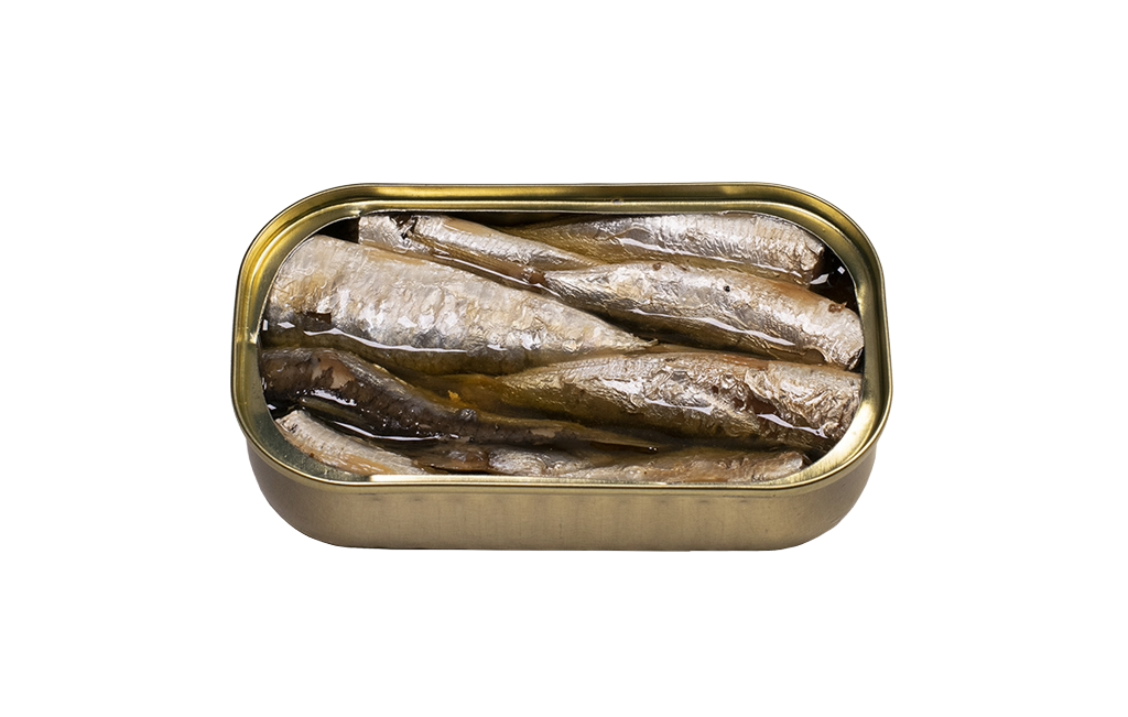 Rūkytos mažos sardinės Extra Virgin alyvuogių aliejuje