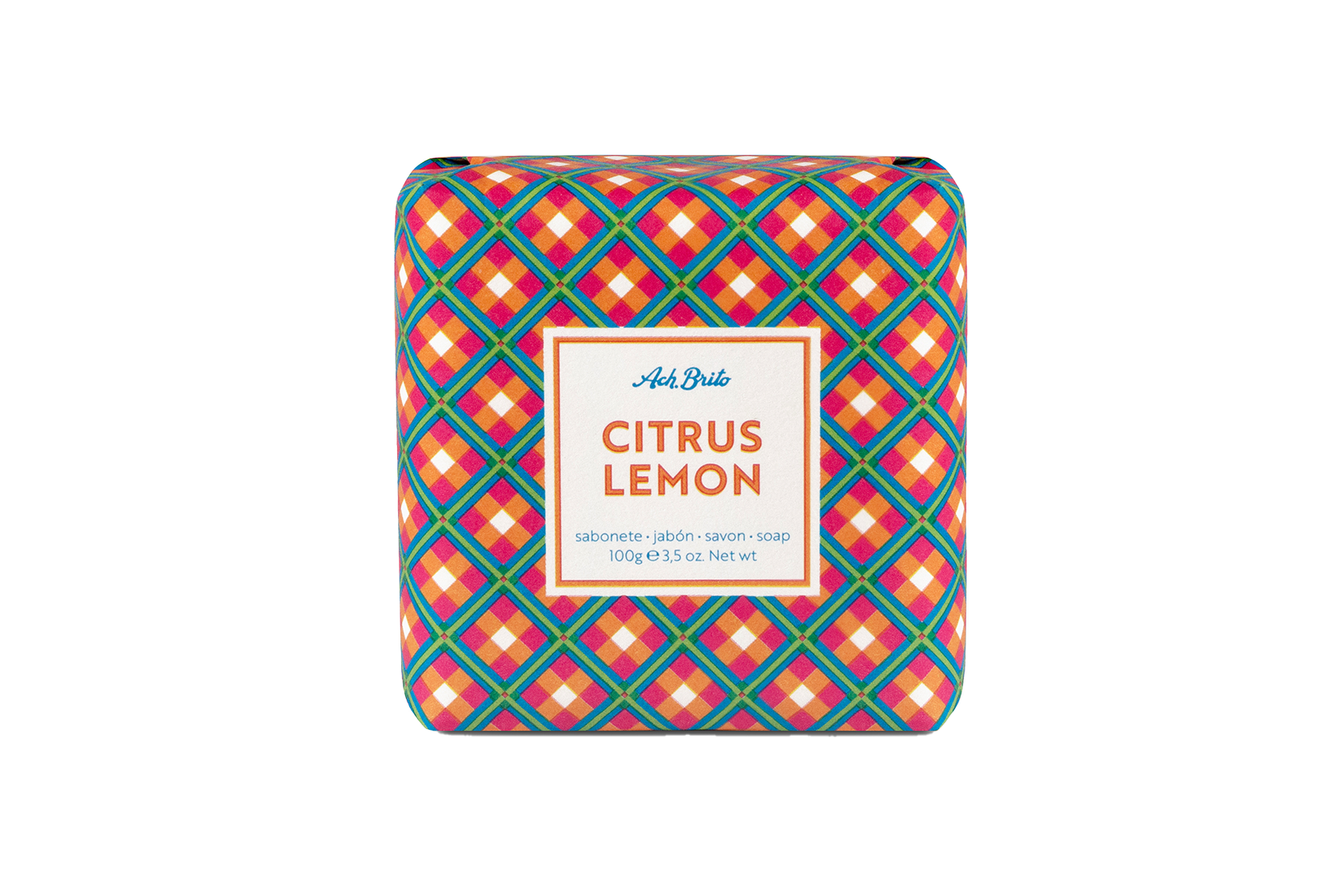 Citrusų ir citrinų kvapo muilas pakuotėje